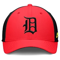Men's Nike Crimson/Black Detroit Tigers Neon 90s Rise SwooshFlex Hat