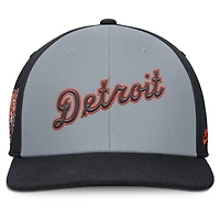 Casquette Snapback Nike Detroit Tigers Pro Performance pour homme, gris/bleu marine