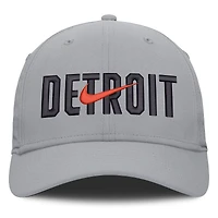 Casquette Nike grise Detroit Tigers Primetime Rise Dri-FIT Flex pour homme