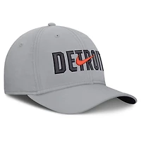 Men's Nike  Gray Detroit Tigers Primetime Rise Dri-FIT Flex Hat