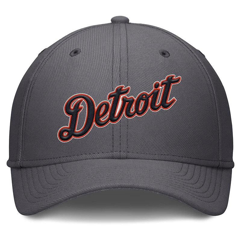 Casquette Nike Performance Flex grise Detroit Tigers Swoosh pour homme