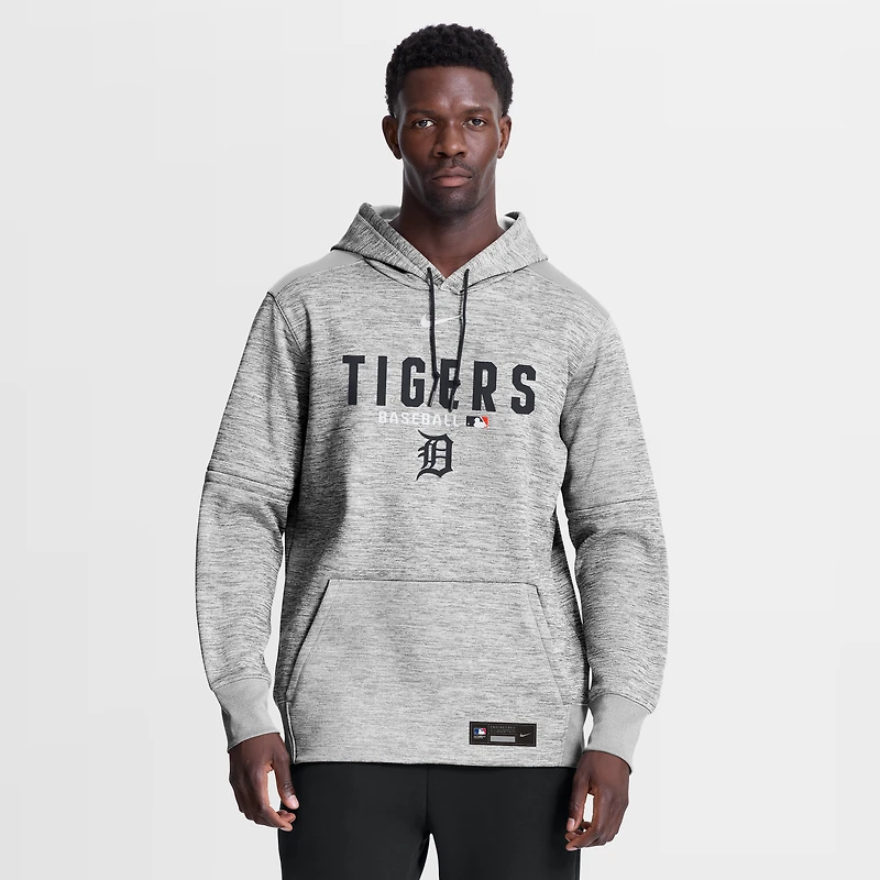 Sweat à capuche Nike Therma-FIT bleu marine Detroit Tigers Authentic Collection pour homme