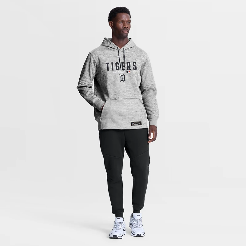 Sweat à capuche Nike Therma-FIT bleu marine Detroit Tigers Authentic Collection pour homme