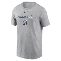 Heather Charcoal Detroit Tigers Nike 2024 Local graphiques de la ville natale pour hommes