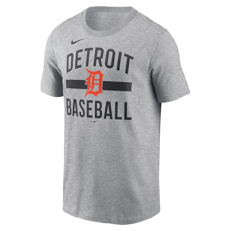 Men's Nike Heather Gray Detroit Tigers Arched T-Shirt