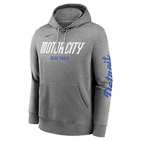 Sweat à capuche Nike City Connect Club Detroit Tigers gris chiné pour homme
