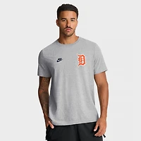 T-shirt Nike pour homme, gris chiné, Detroit Tigers Cooperstown 2-Hit