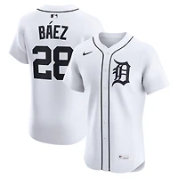 Men's Nike Javier Báez White Detroit Tigers Home Elite Jersey