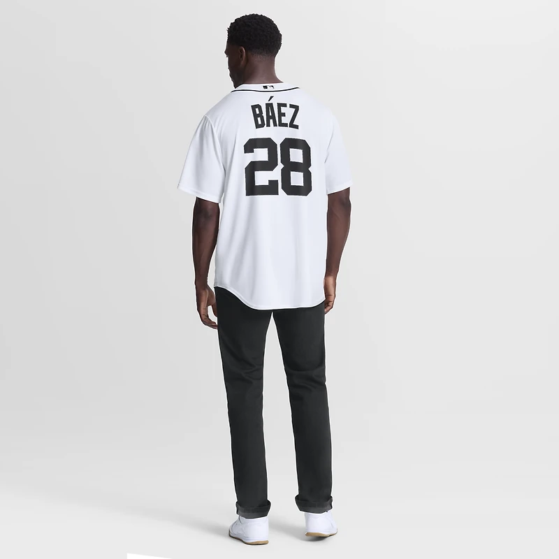 Men's Nike Javier Báez White Detroit Tigers Home Replica Jersey