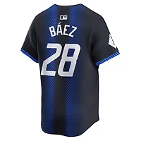 Maillot Nike Javier Baez pour homme, bleu marine, Detroit Tigers 2024 City Connect Limited