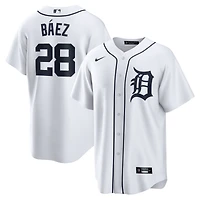 Maillot Nike Javier Baez pour homme, réplique blanche du joueur à domicile des Detroit Tigers