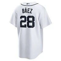 Maillot Nike Javier Baez pour homme, réplique blanche du joueur à domicile des Detroit Tigers