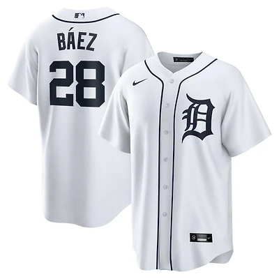 Maillot réplique domicile Nike Javier Baez blanc des Tigers de Detroit pour homme