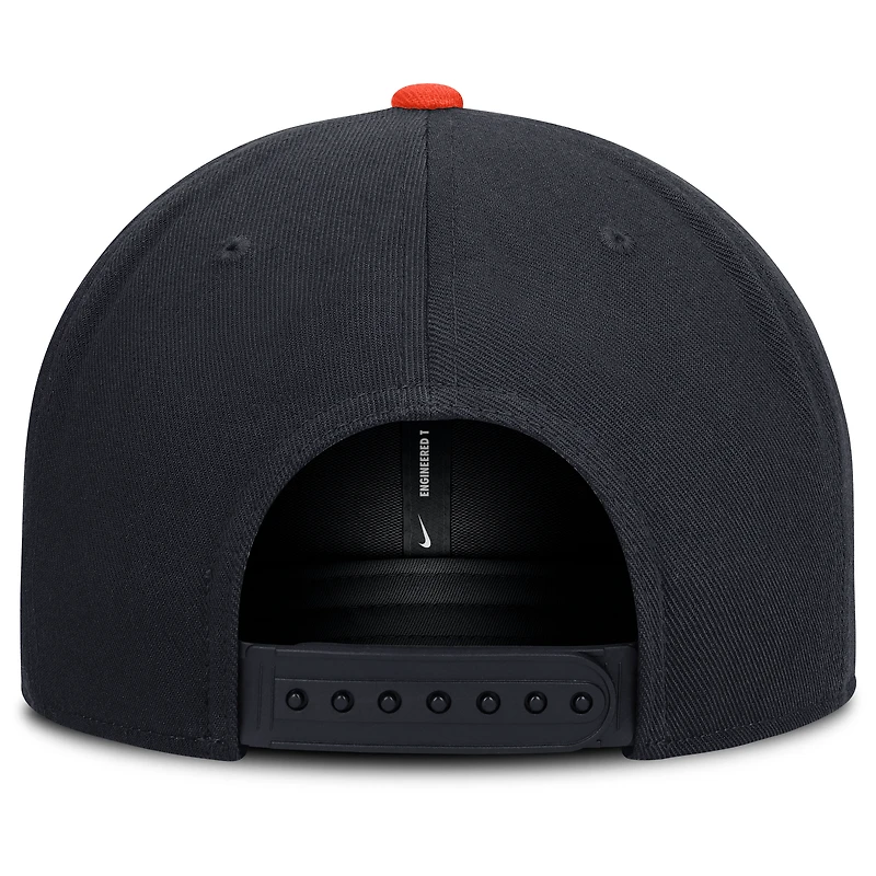 Men's Nike Navy/Orange Detroit Tigers Primetime Pro Dri-FIT Snapback Hat
