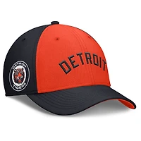 Men's Nike Navy/Orange Detroit Tigers Rise Swoosh Performance Flex Hat