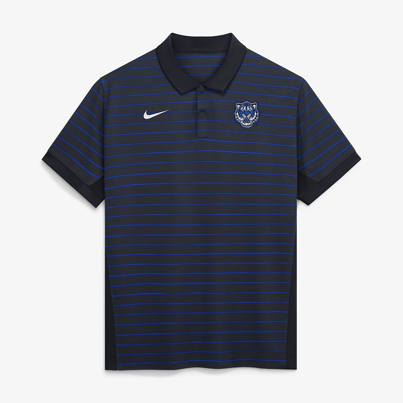 Men's Nike Navy/Royal Detroit Tigers Authentic Collection City Connect Striped Victory Dri-FIT Polo