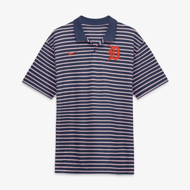 Men's Nike Navy/White Detroit Tigers Striped Victory Dri-FIT Polo