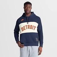 Sweat à capuche Nike bleu marine pour homme, Detroit Tigers 1961-1963, collection Cooperstown Legacy, color-block