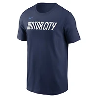 Men's Nike  Navy Detroit Tigers 2024 City Connect Wordmark T-Shirt