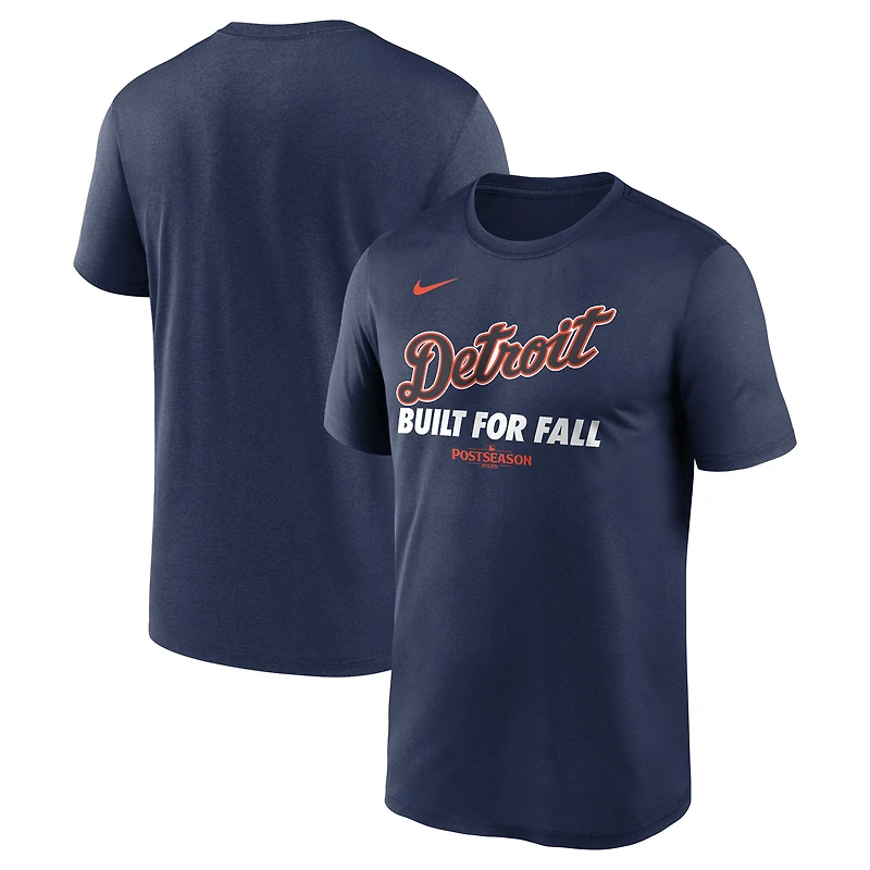 Men's Nike  Navy Detroit Tigers 2025 MLB Postseason Authentic Collection Legend Dri-FIT T-Shirt