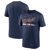Men's Nike  Navy Detroit Tigers 2025 MLB Postseason Authentic Collection Legend Dri-FIT T-Shirt