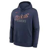 Men's Nike  Navy Detroit Tigers Alternate Club Fleece Hoodie