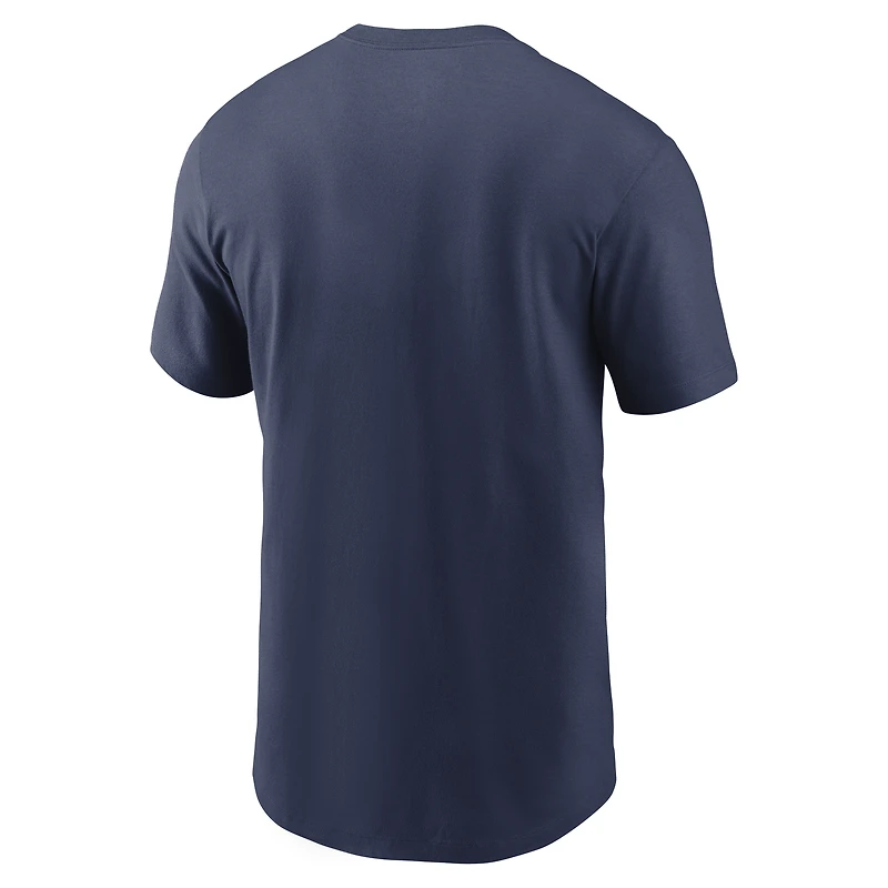 Men's Nike Navy Detroit Tigers Alternate Logo 2-Hit T-Shirt