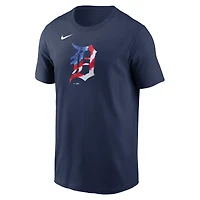 T-shirt Americana bleu marine des Detroit Tigers pour homme