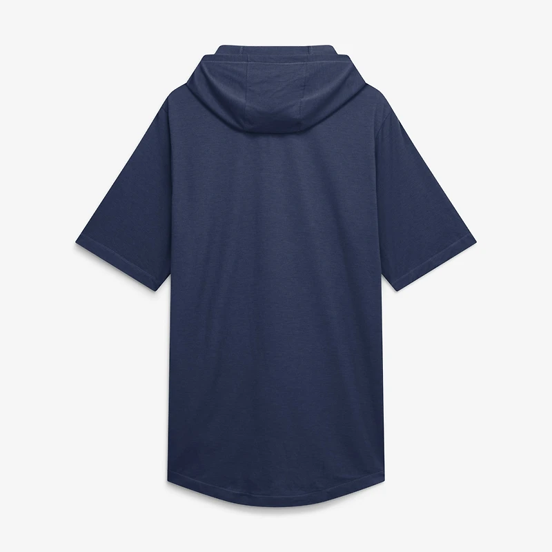 T-shirt à capuche Nike Detroit Tigers bleu marine pour homme, en mélange de trois matières.