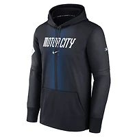 Men's Nike Navy Detroit Tigers Authentic Collection City Connect Performance Pullover Hoodie