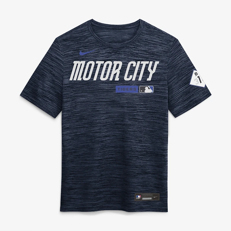 T-shirt Nike City Connect Velocity Dri-FIT Authentic Collection Tigers bleu marine pour homme