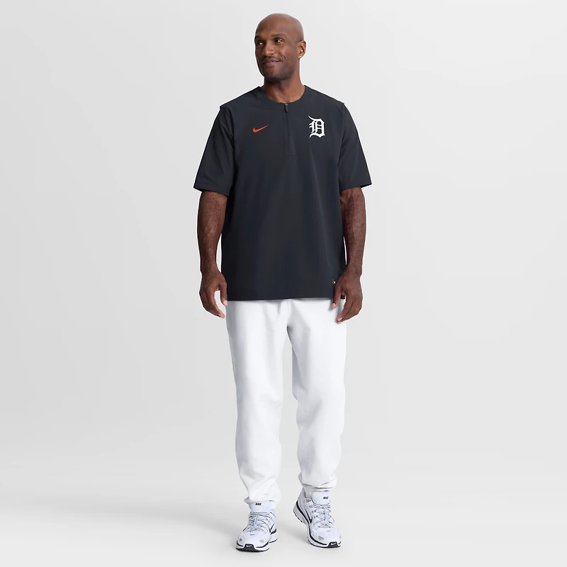 Coupe-vent Nike Detroit Tigers Authentic Collection bleu marine pour homme, Dri-FIT à quart de zip