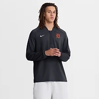 Men's Nike Navy Detroit Tigers Authentic Collection Dri-FIT Raglan Half-Zip Pullover