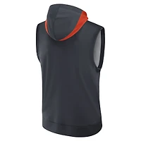 Sweat à capuche sans manches Nike Detroit Tigers Authentic Collection Dri-FIT bleu marine pour homme