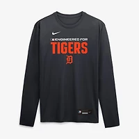 Men's Nike Navy Detroit Tigers Authentic Collection Legend Dri-FIT Long Sleeve T-Shirt