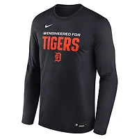 Men's Nike Navy Detroit Tigers Authentic Collection Legend Dri-FIT Long Sleeve T-Shirt