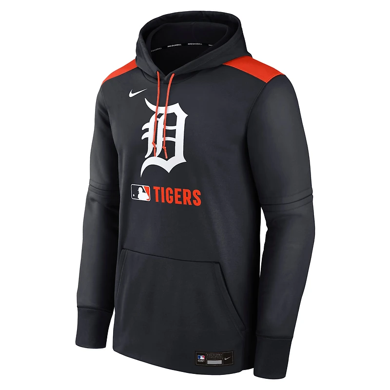 Men's Nike Navy Detroit Tigers Authentic Collection Performance Pullover Hoodie