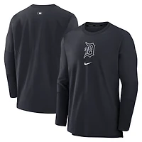 Men's Nike Navy Detroit Tigers Authentic Collection Player Dri-FIT Lightweight Pullover