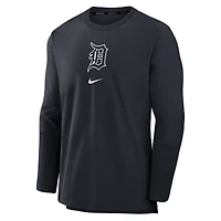 Men's Nike Navy Detroit Tigers Authentic Collection Player Dri-FIT Lightweight Pullover