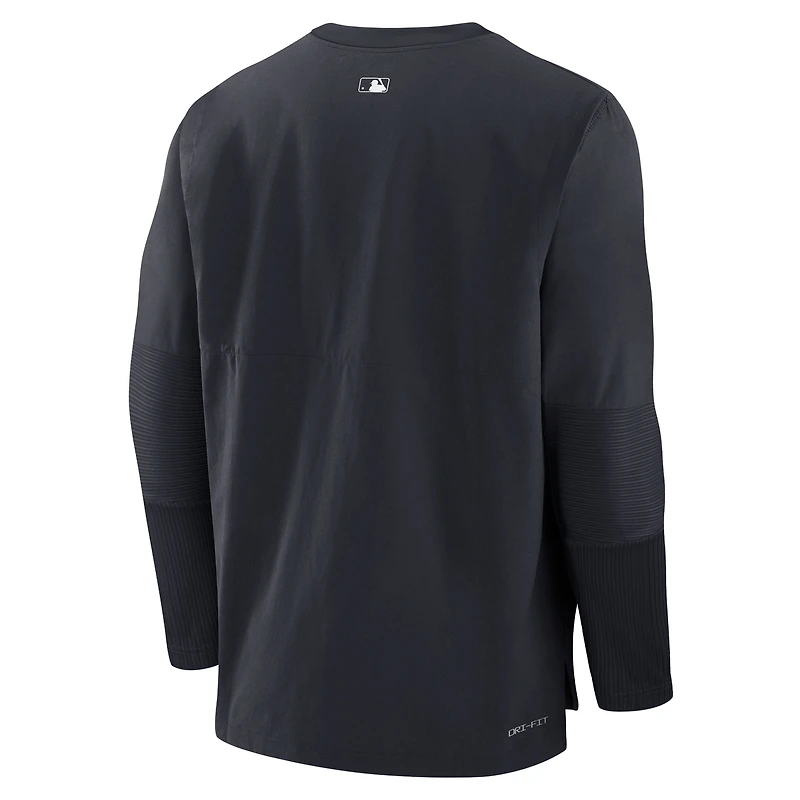 Men's Nike Navy Detroit Tigers Authentic Collection Player Dri-FIT Lightweight Pullover