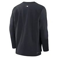 Men's Nike Navy Detroit Tigers Authentic Collection Player Dri-FIT Lightweight Pullover