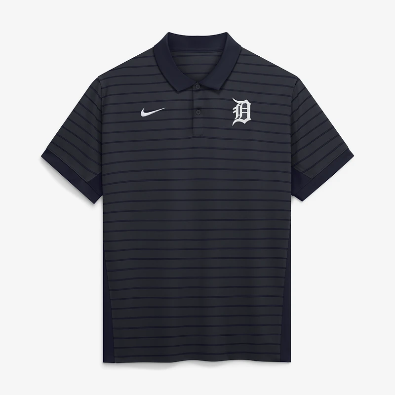 Men's Nike Navy Detroit Tigers Authentic Collection Striped Victory Dri-FIT Polo