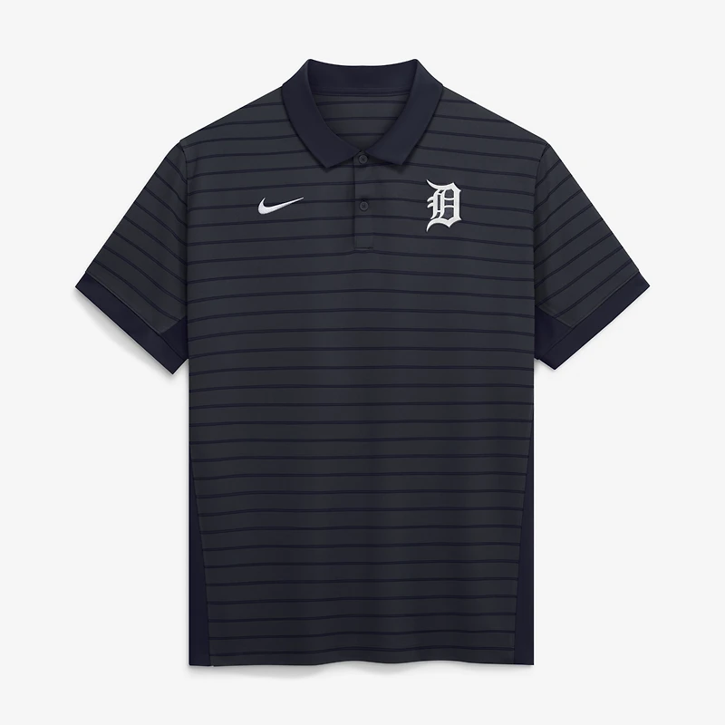 Polo rayé Victoire pour homme Nike Detroit Tigers Authentic Collection, bleu marine