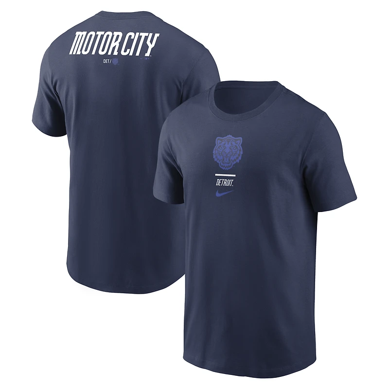 T-shirt Nike City Connect 2-Hit bleu marine pour homme, Detroit Tigers