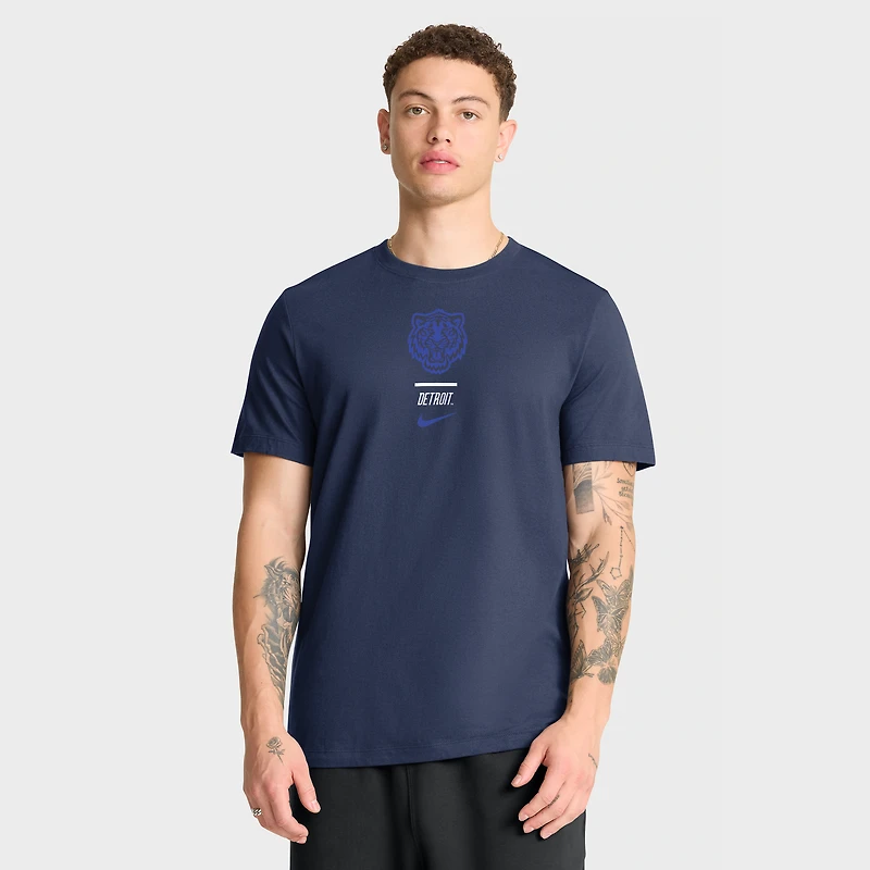 T-shirt Nike City Connect 2-Hit bleu marine pour homme, Detroit Tigers