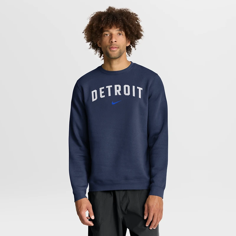 Sweat-shirt Nike City Connect Club Detroit Tigers bleu marine pour homme