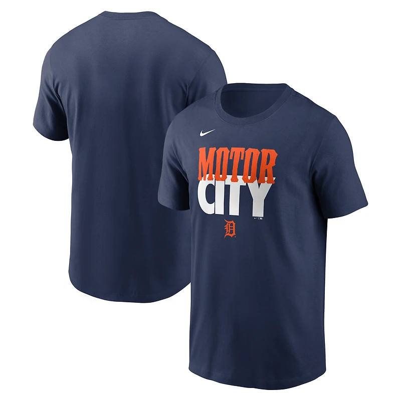 Men's Nike Navy Detroit Tigers City Connect Handwriting Club T-Shirt
