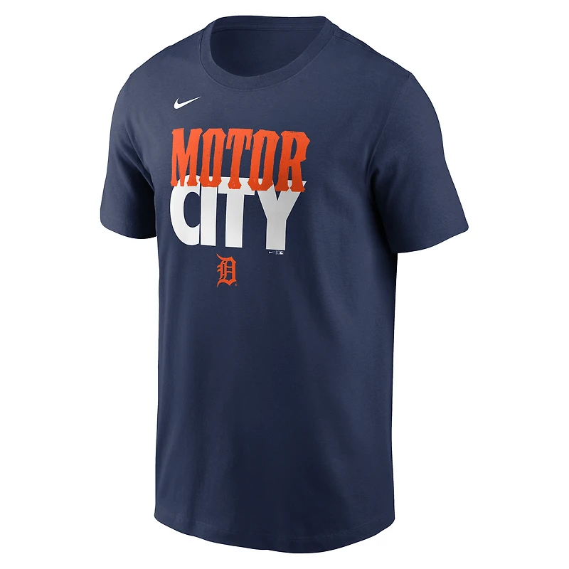 Men's Nike Navy Detroit Tigers City Connect Handwriting Club T-Shirt