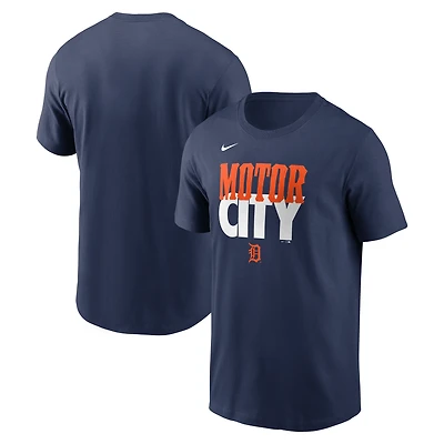 Men's Nike Navy Detroit Tigers City Connect Handwriting Club T-Shirt