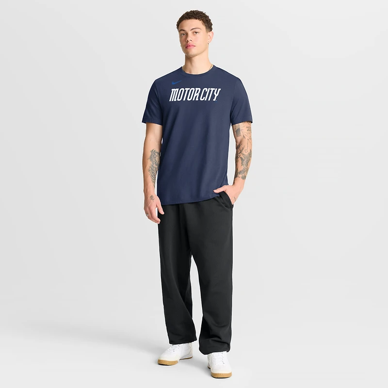 Men's Nike Navy Detroit Tigers City Connect Large Logo T-Shirt